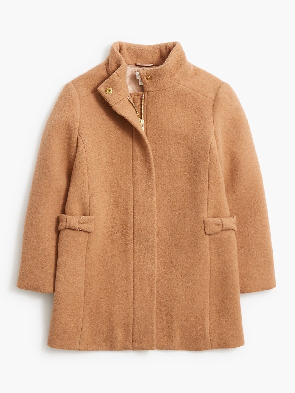 Crewcuts girls wool blend camel coat